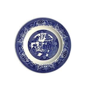 Royal China Blue Willow Ware Ironstone Plate 10 Inch Vintage Single Replacement